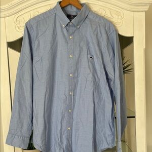 Men's Blue Button-Down Shirt